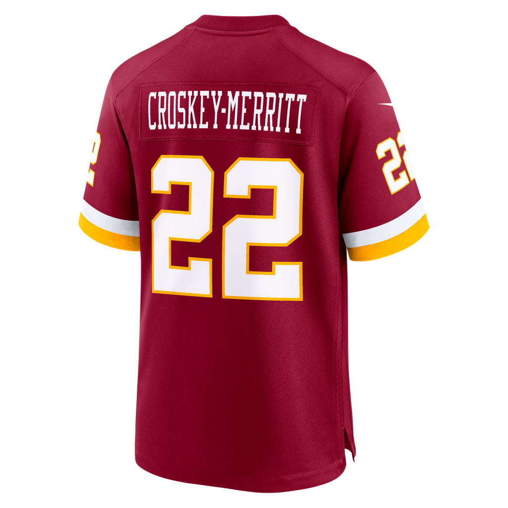 Jacory Croskey-Merritt Washington Commanders Nike Game Jersey - Burgundy Official NFL Team Apparel Football Fan Gear