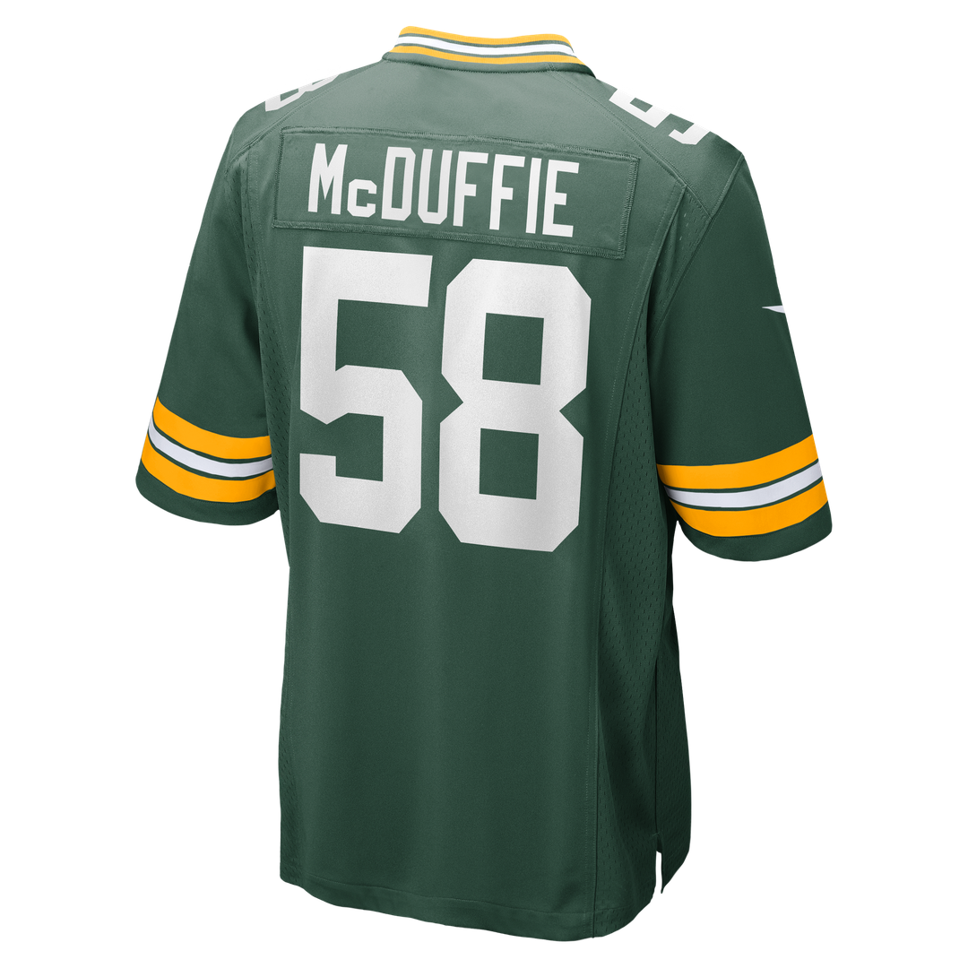 Isaiah McDuffie Green Bay Packers Nike Game Jersey - Green Official NFL Team Apparel Football Fan Gear