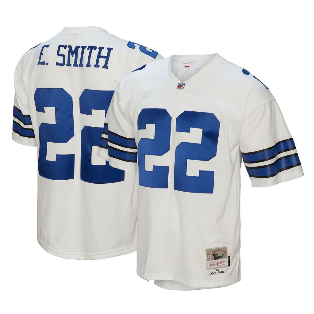 Emmitt Smith Dallas Cowboys Mitchell & Ness Youth Retired Player Legacy Jersey - White Official NFL Team Apparel Football Fan Gear