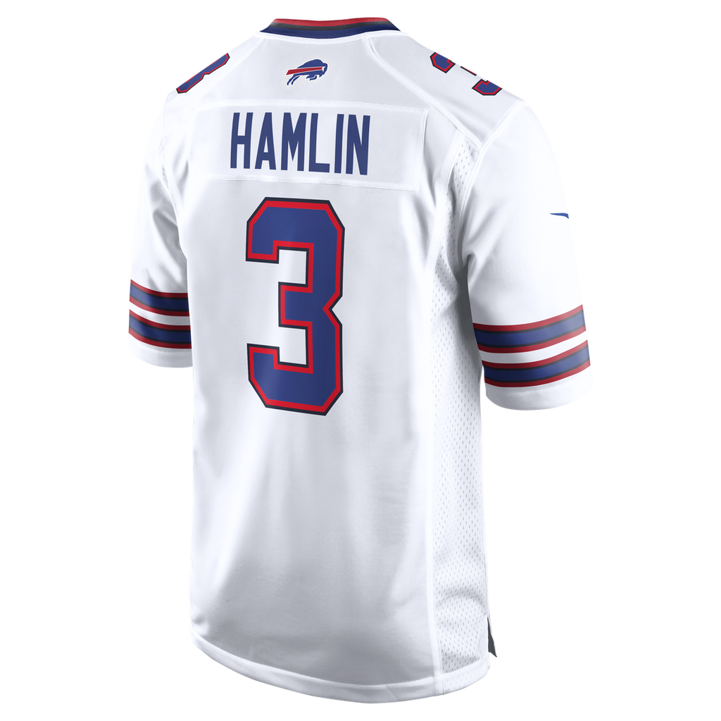 Damar Hamlin Buffalo Bills Nike Game Jersey - White Official NFL Team Apparel Football Fan Gear