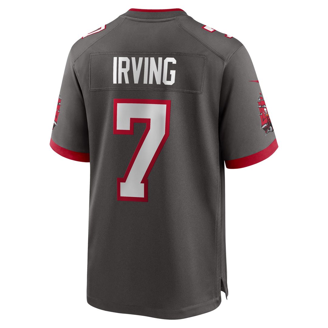 Bucky Irving Tampa Bay Buccaneers Nike Alternate Game Jersey - Pewter Official NFL Team Apparel Football Fan Gear