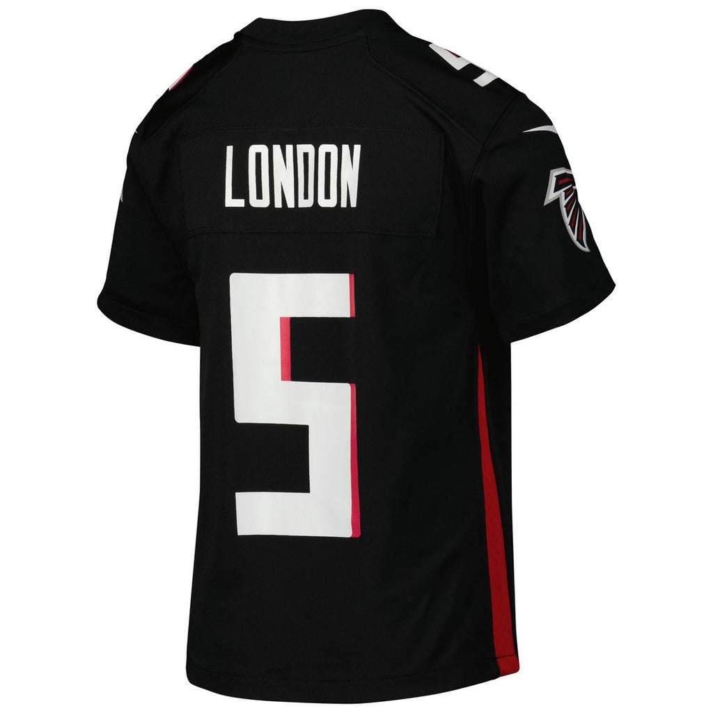 Drake London Atlanta Falcons Nike Youth Game Jersey - Black Official NFL Team Apparel Football Fan Gear