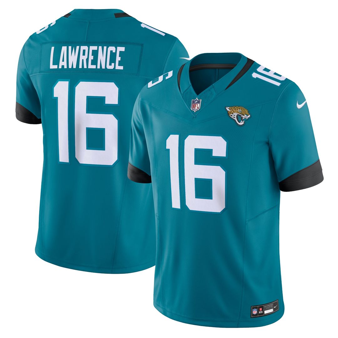 Trevor Lawrence Jacksonville Jaguars Nike Vapor F.U.S.E. Limited Jersey - Teal Official NFL Team Apparel Football Fan Gear