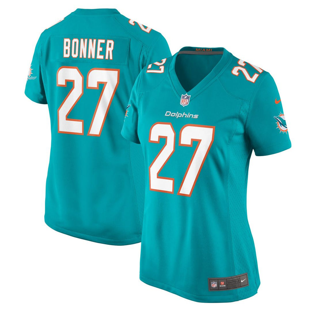 Ethan Bonner Miami Dolphins Nike Women's Game Jersey - Aqua Official NFL Team Apparel Football Fan Gear