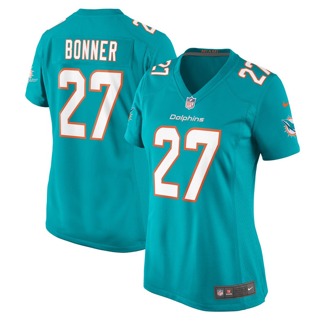 Ethan Bonner Miami Dolphins Nike Women's Game Jersey - Aqua Official NFL Team Apparel Football Fan Gear