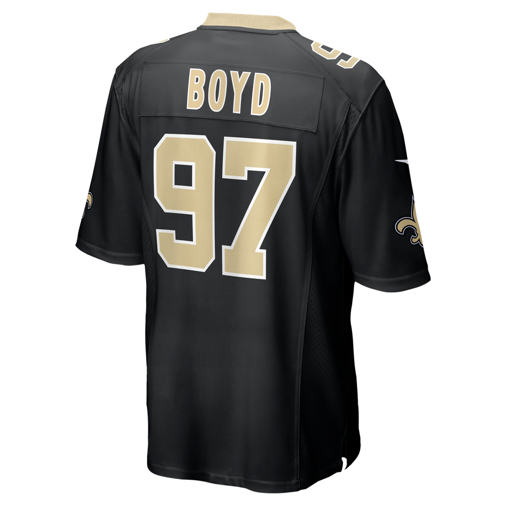 Khristian Boyd New Orleans Saints Nike Game Jersey - Black Official NFL Team Apparel Football Fan Gear