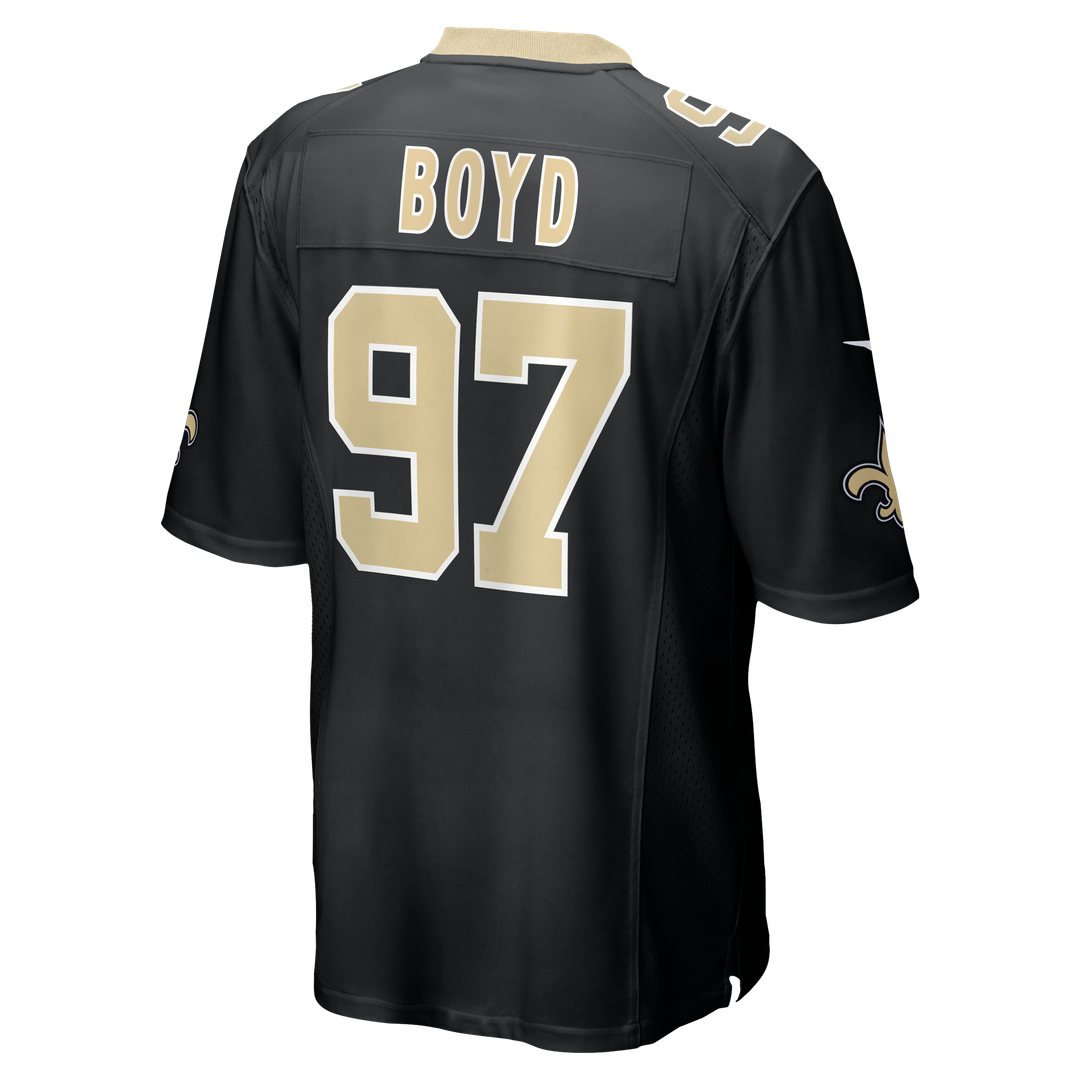 Khristian Boyd New Orleans Saints Nike Game Jersey - Black Official NFL Team Apparel Football Fan Gear