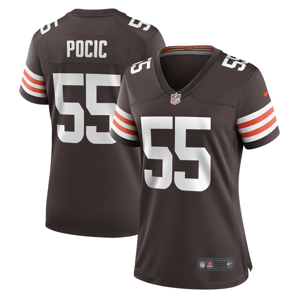 Ethan Pocic Cleveland Browns Nike Women's Game Jersey - Brown Official NFL Team Apparel Football Fan Gear