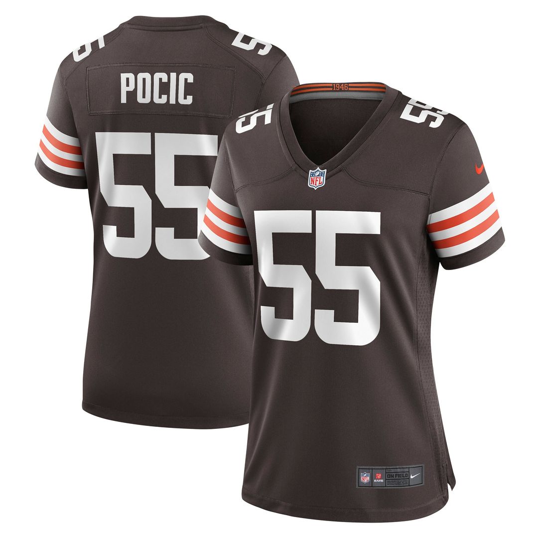 Ethan Pocic Cleveland Browns Nike Women's Game Jersey - Brown Official NFL Team Apparel Football Fan Gear