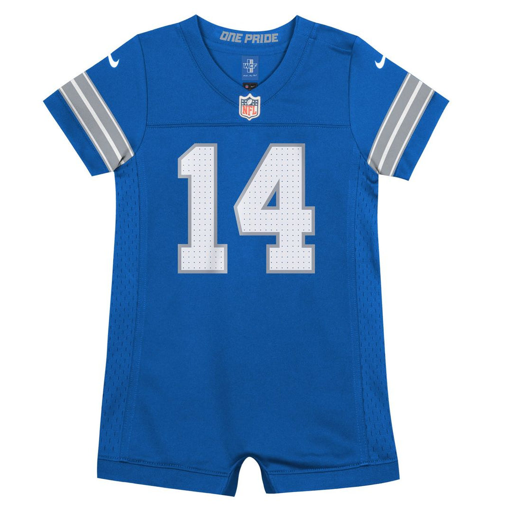 Amon-Ra St. Brown Detroit Lions Nike Newborn & Infant Game Romper Jersey - Blue Official NFL Team Apparel Football Fan Gear
