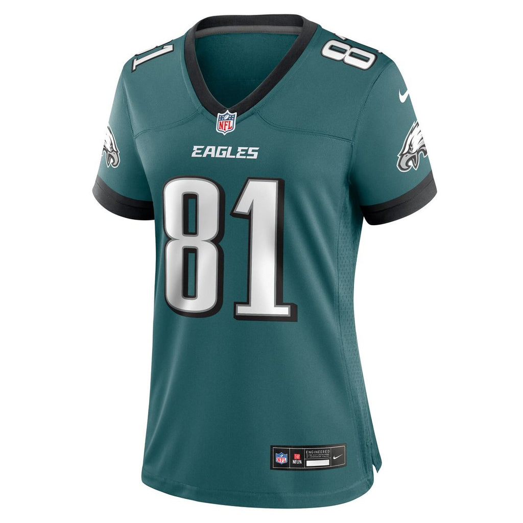 Grant Calcaterra Philadelphia Eagles Nike Women's Team Game Jersey - Midnight Green Official NFL Team Apparel Football Fan Gear