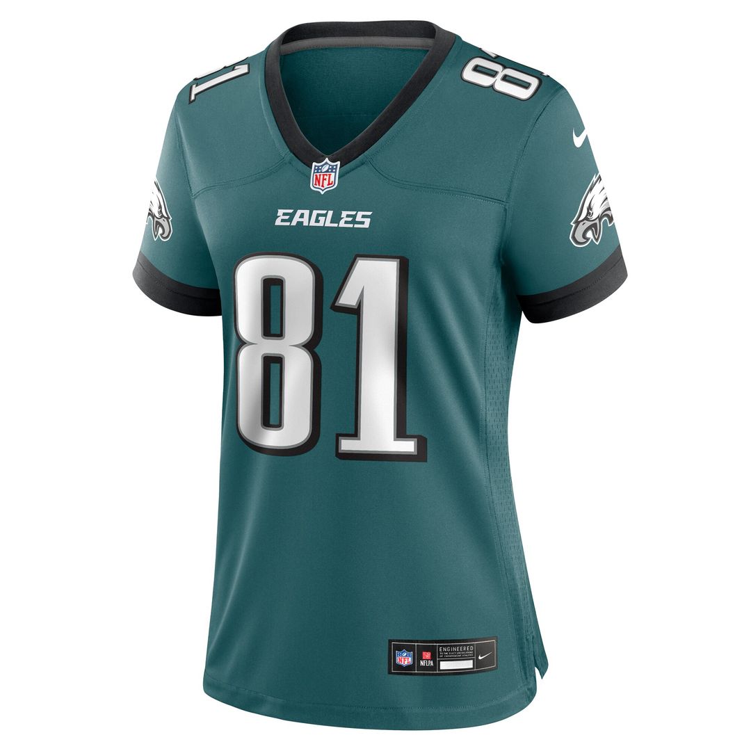Grant Calcaterra Philadelphia Eagles Nike Women's Team Game Jersey - Midnight Green Official NFL Team Apparel Football Fan Gear