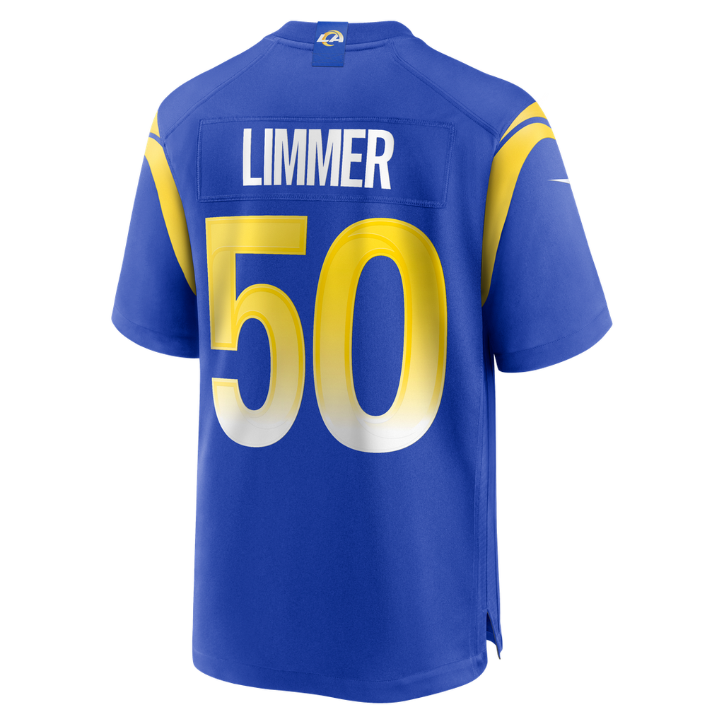 Beaux Limmer Los Angeles Rams Nike Team Game Jersey - Royal Official NFL Team Apparel Football Fan Gear