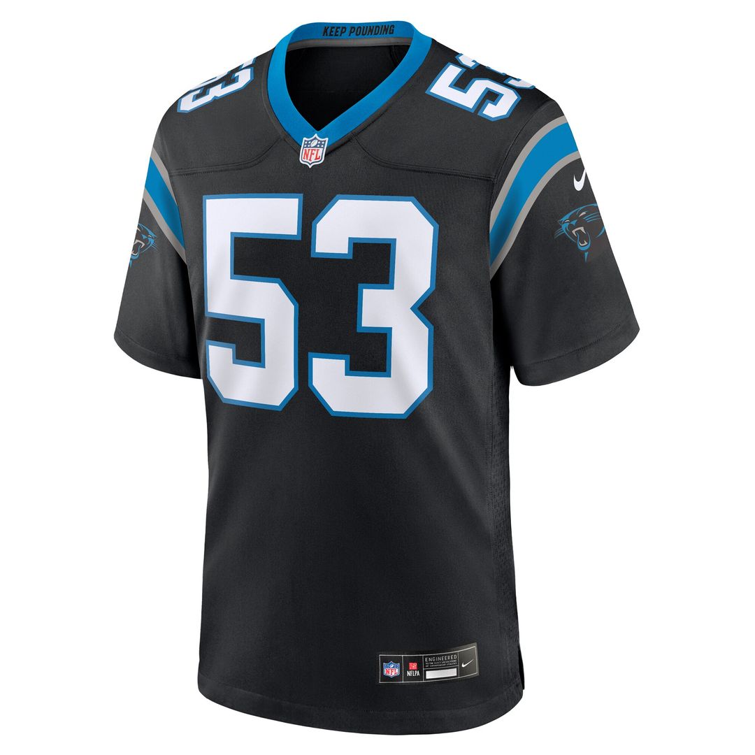 Claudin Cherelus Carolina Panthers Nike Team Game Jersey - Black Official NFL Team Apparel Football Fan Gear