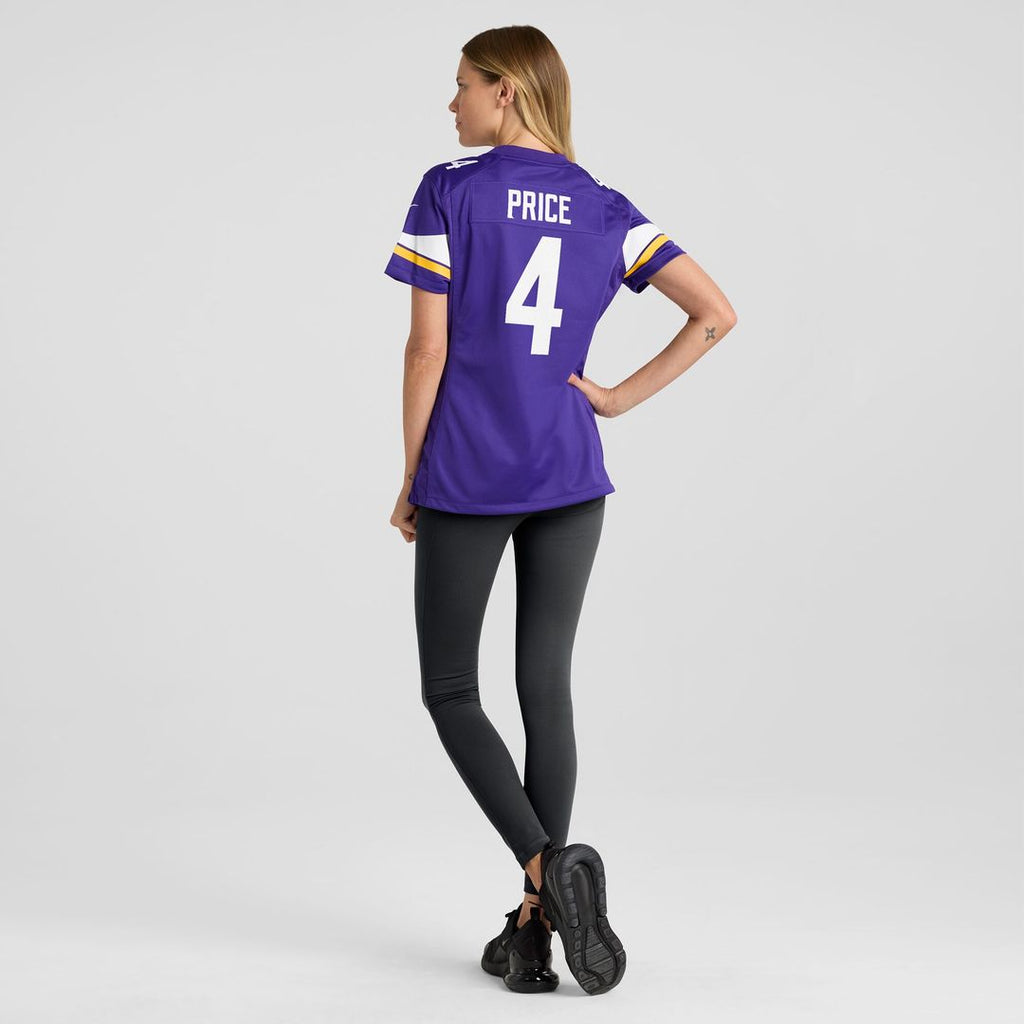Myles Price Minnesota Vikings Nike Women's Team Game Jersey - Purple Official NFL Team Apparel Football Fan Gear
