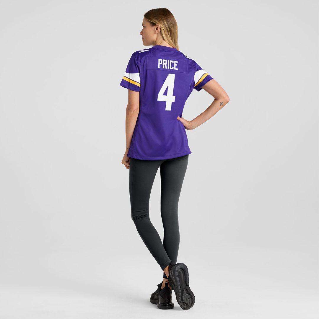 Myles Price Minnesota Vikings Nike Women's Team Game Jersey - Purple Official NFL Team Apparel Football Fan Gear