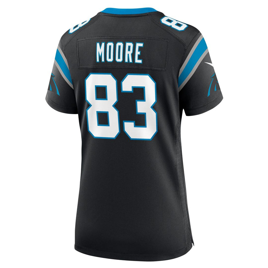 David Moore Carolina Panthers Nike Women's Game Jersey - Black Official NFL Team Apparel Football Fan Gear