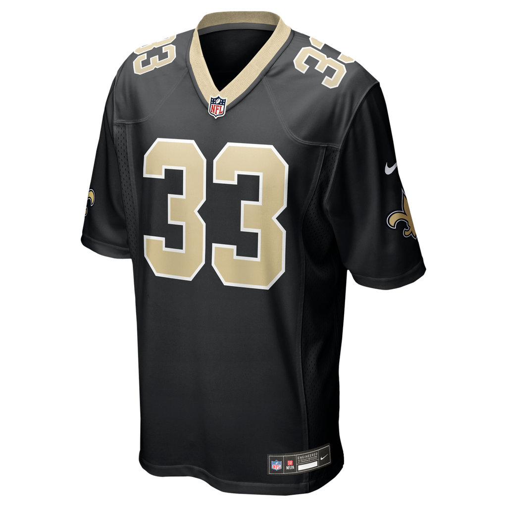 Jonas Sanker New Orleans Saints Nike Team Game Jersey - Black Official NFL Team Apparel Football Fan Gear
