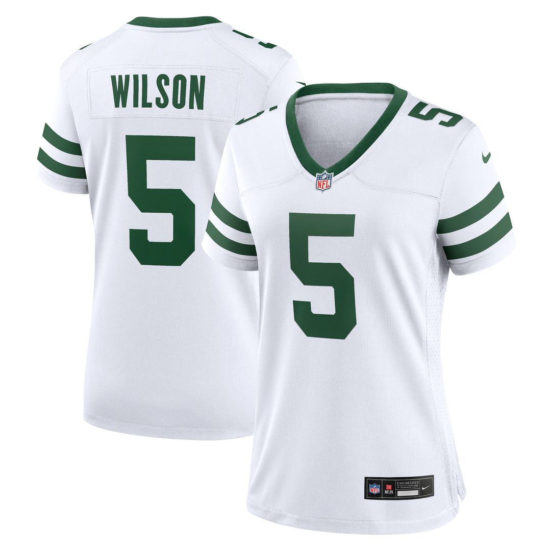 Garrett Wilson New York Jets Nike Women's Alternate Game Jersey - Legacy Black Official NFL Team Apparel Football Fan Gear