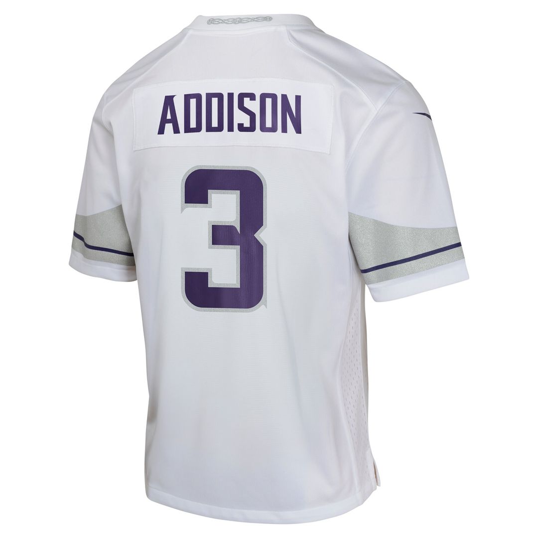 Jordan Addison Minnesota Vikings Nike Youth Game Jersey - Purple Official NFL Team Apparel Football Fan Gear
