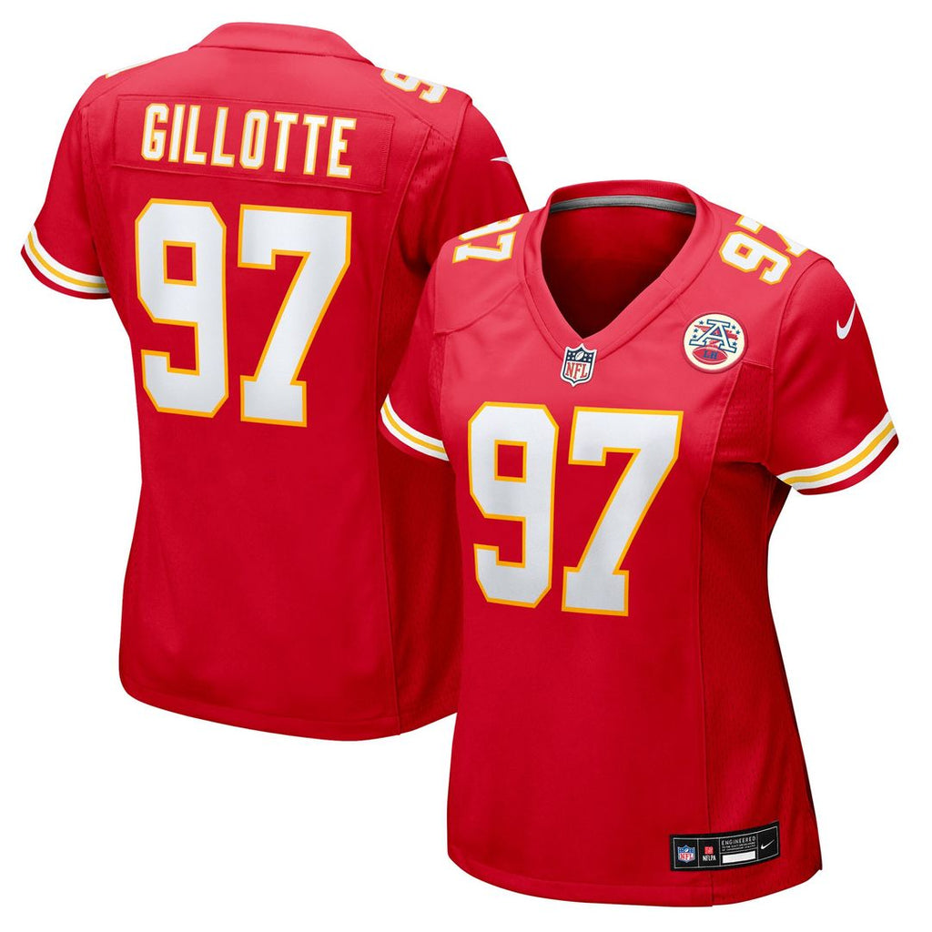 Ashton Gillotte Kansas City Chiefs Nike Women's Team Game Jersey - Red Official NFL Team Apparel Football Fan Gear
