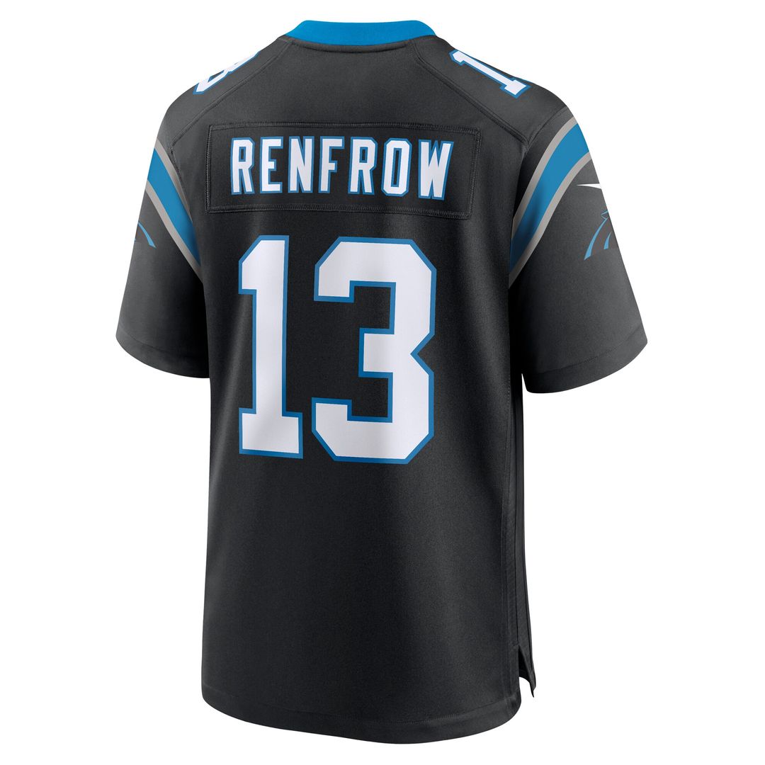 Hunter Renfrow Carolina Panthers Nike Team Game Jersey - Black Official NFL Team Apparel Football Fan Gear