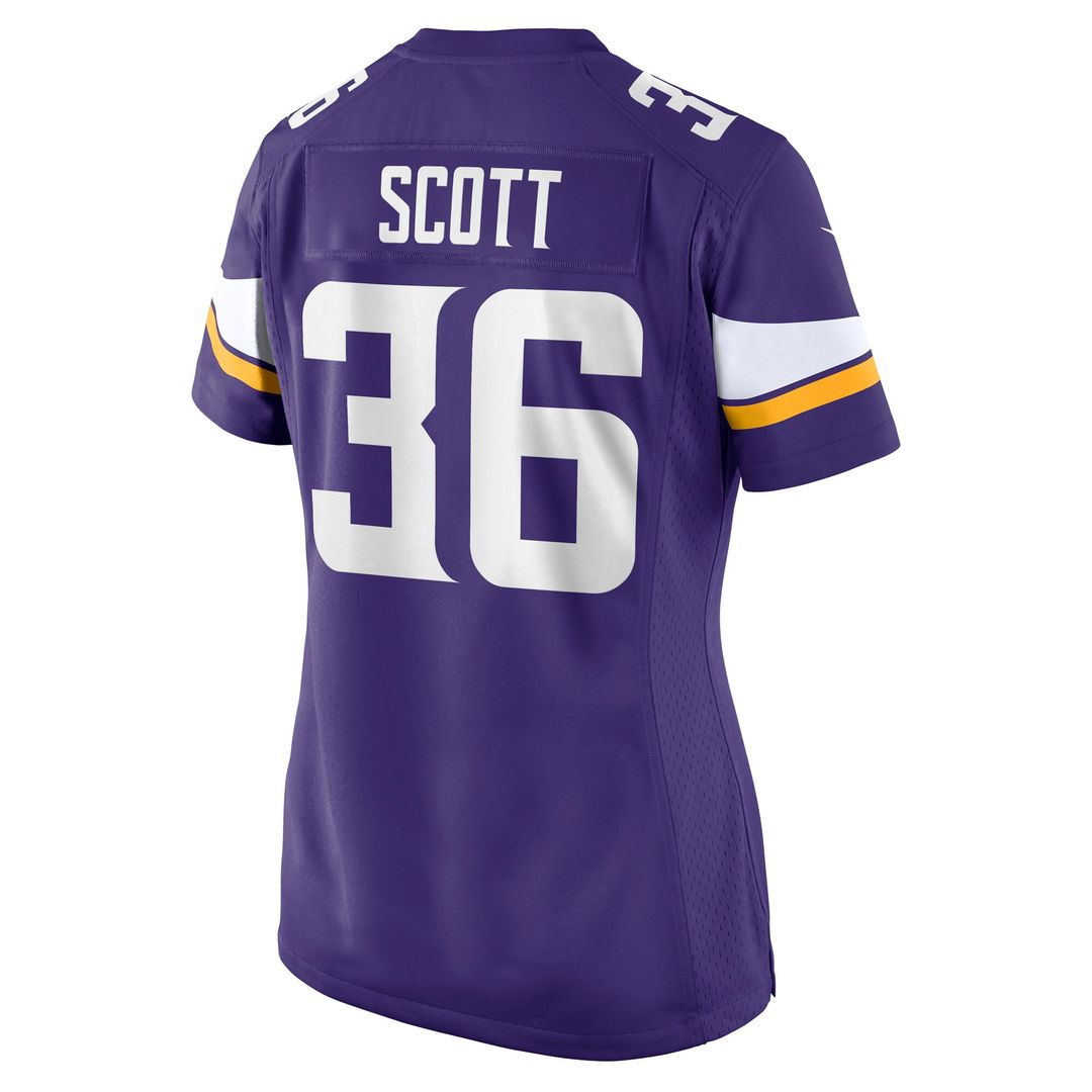 Zavier Scott Minnesota Vikings Nike Women's Team Game Jersey - Purple Official NFL Team Apparel Football Fan Gear