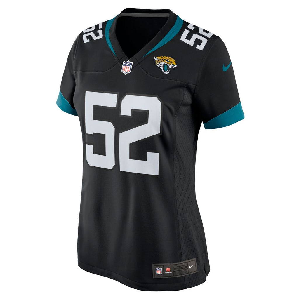 DaVon Hamilton Jacksonville Jaguars Nike Women's Game Jersey - Black Official NFL Team Apparel Football Fan Gear