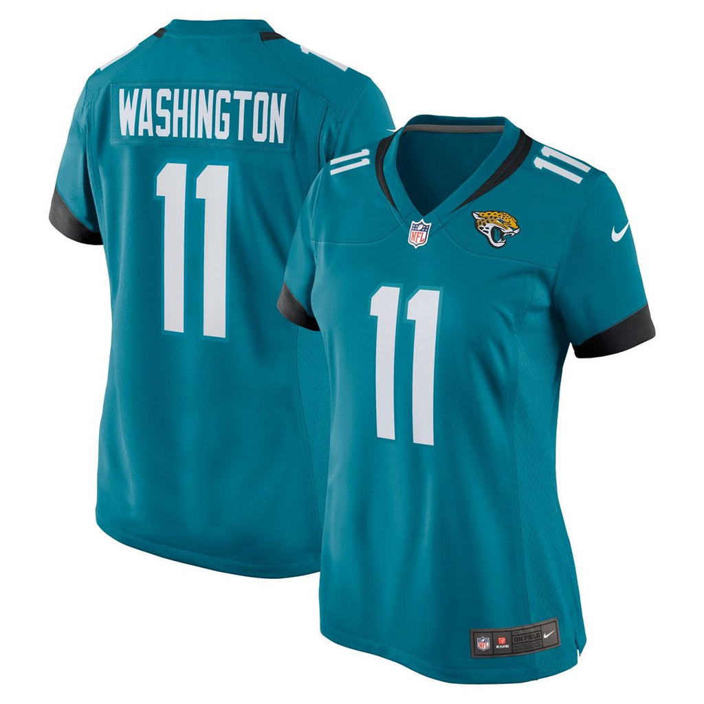 Parker Washington Jacksonville Jaguars Nike Women's Team Game Jersey - Teal Official NFL Team Apparel Football Fan Gear