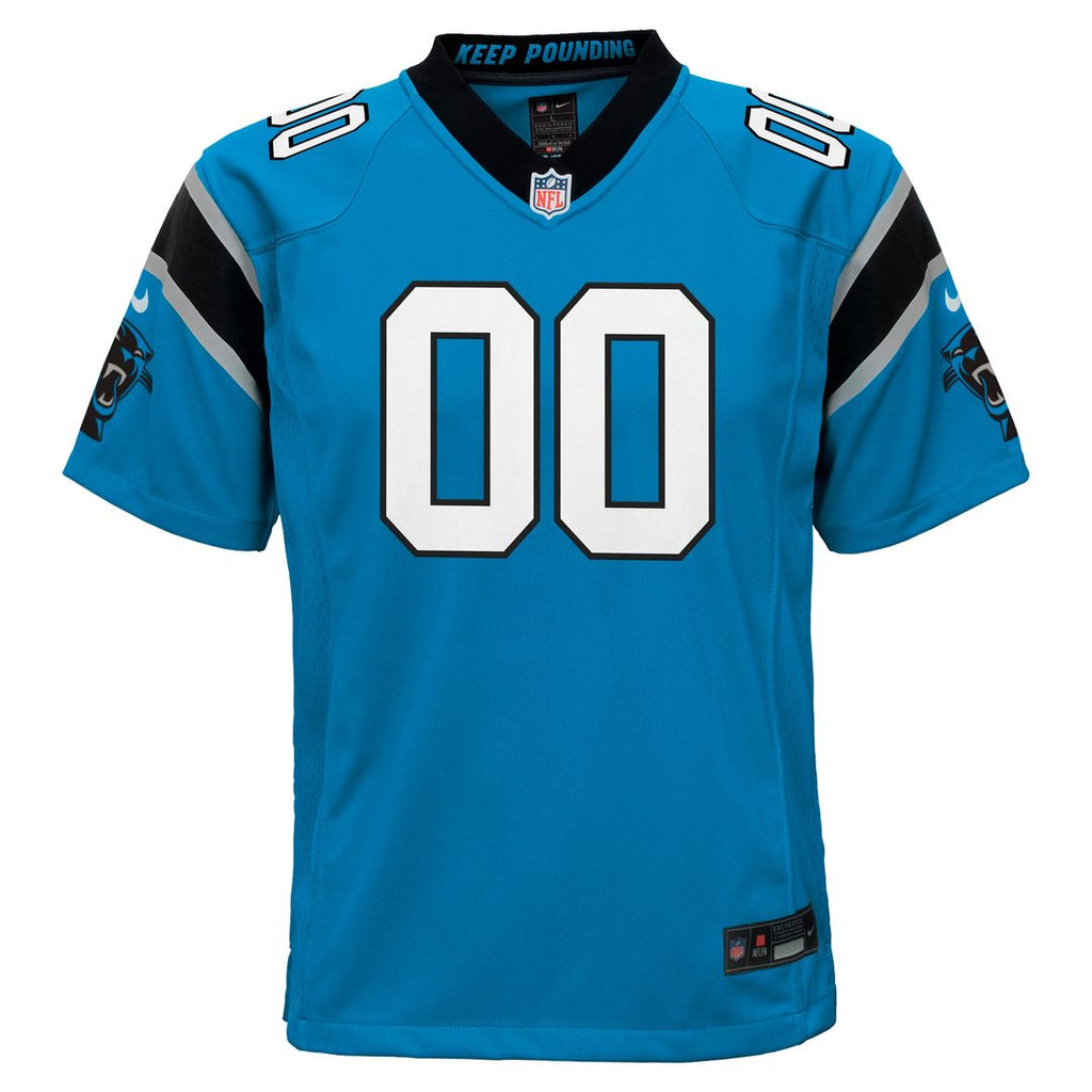 Carolina Panthers Nike Youth Alternate Custom Game Jersey - Blue Official NFL Team Apparel Football Fan Gear