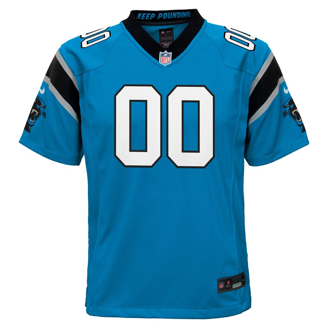 Carolina Panthers Nike Youth Alternate Custom Game Jersey - Blue Official NFL Team Apparel Football Fan Gear