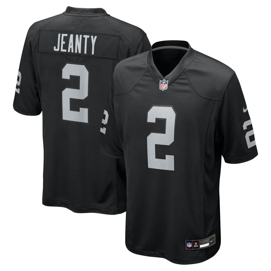 Ashton Jeanty Las Vegas Raiders Nike Game Jersey - White Official NFL Team Apparel Football Fan Gear