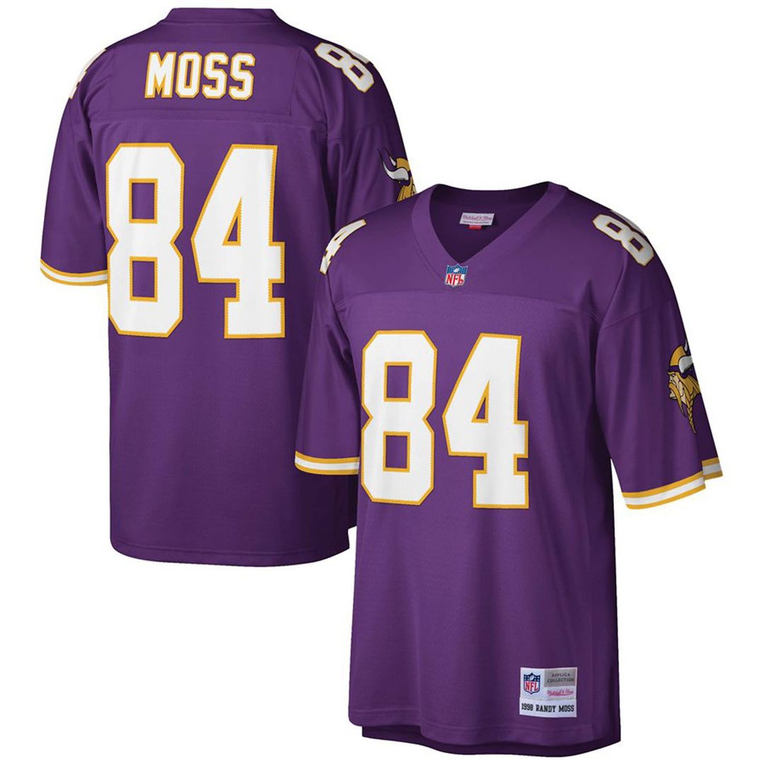 Randy Moss Minnesota Vikings Mitchell & Ness Big & Tall 1998 Legacy Retired Player Jersey - White Official NFL Team Apparel Football Fan Gear