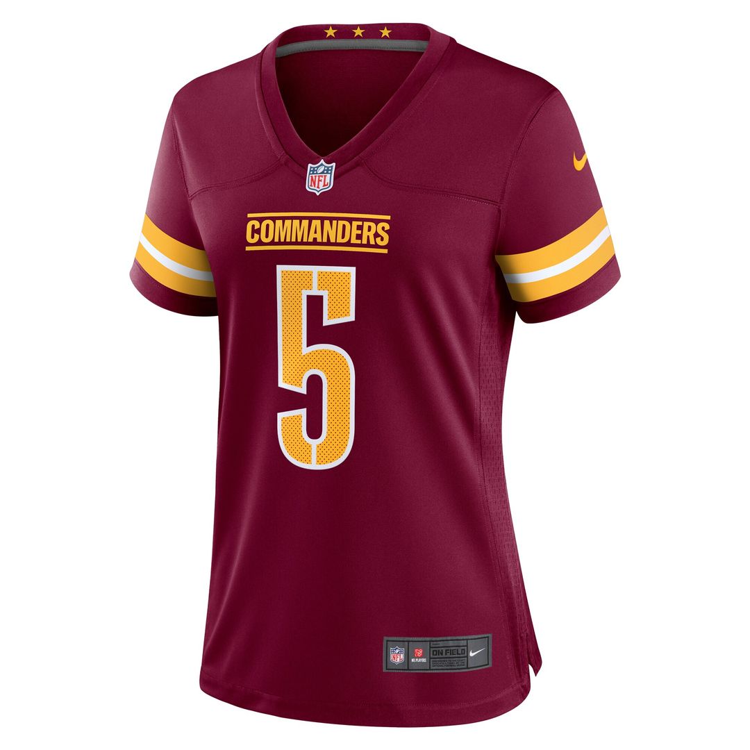 Jayden Daniels Washington Commanders Nike Women's Player Game Jersey - Burgundy Official NFL Team Apparel Football Fan Gear