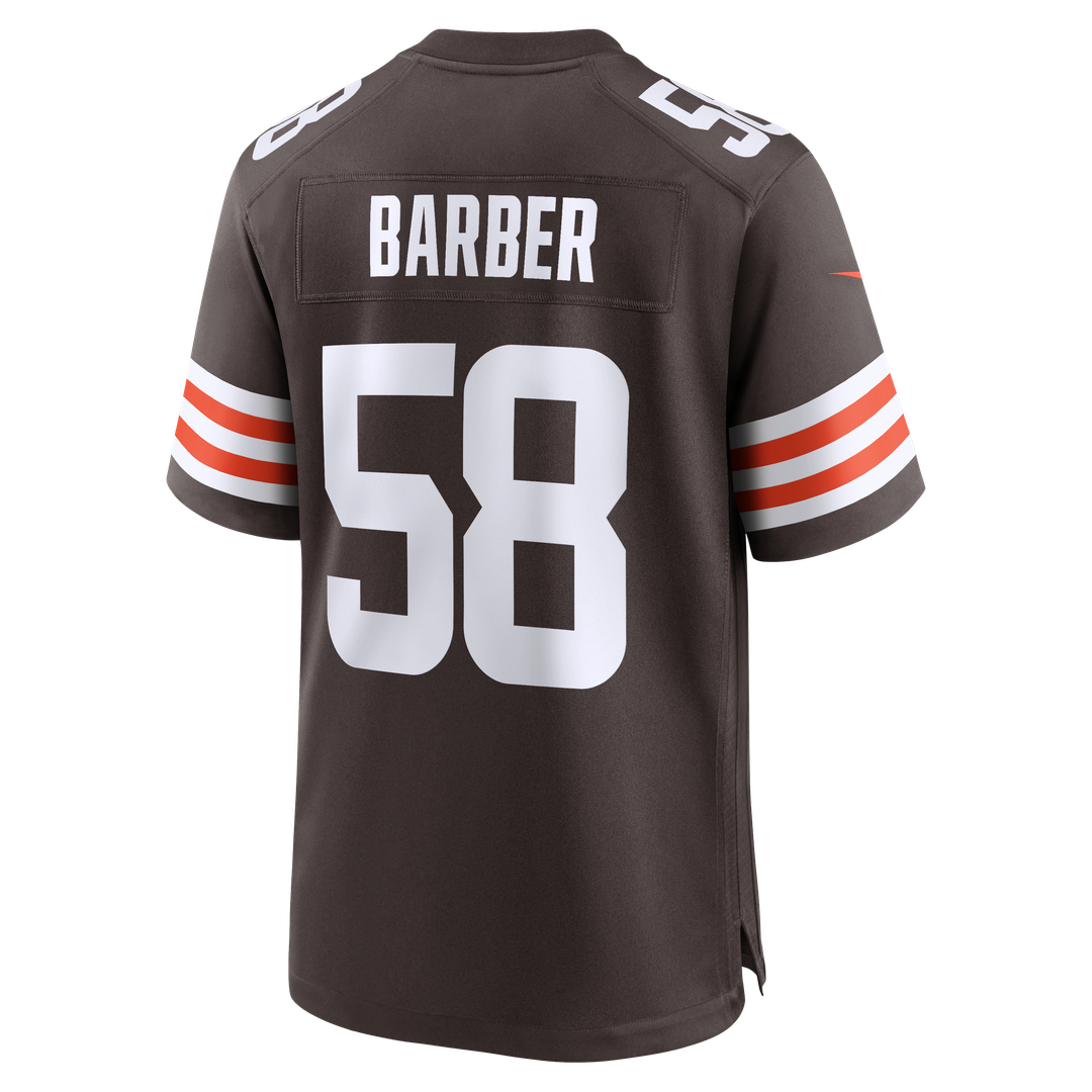 Austin Barber Cleveland Browns Nike Team Game Jersey - Brown Official NFL Team Apparel Football Fan Gear