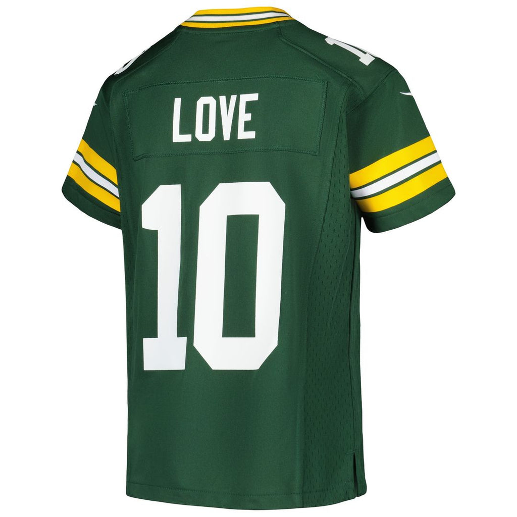 Jordan Love Green Bay Packers Nike Youth Game Jersey - Green Official NFL Team Apparel Football Fan Gear