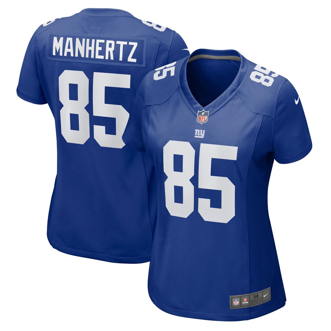 Chris Manhertz New York Giants Nike Women's Game Jersey - Royal Official NFL Team Apparel Football Fan Gear