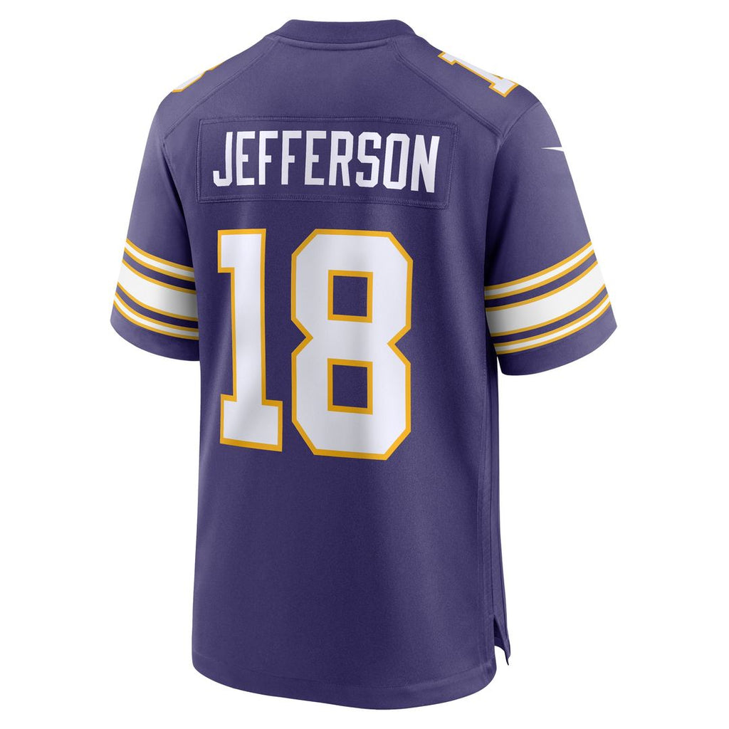 Justin Jefferson Minnesota Vikings Nike Classic Player Game Jersey - Purple Official NFL Team Apparel Football Fan Gear