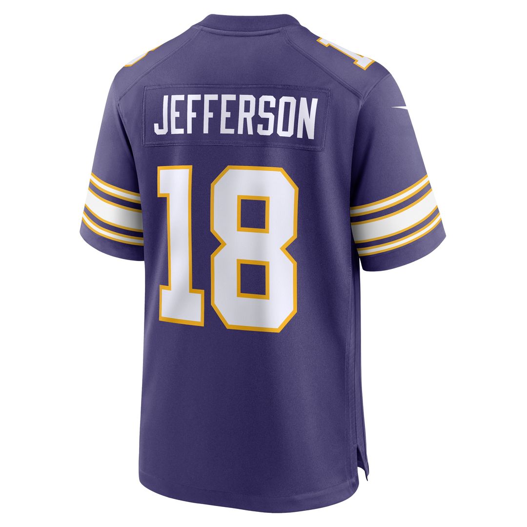 Justin Jefferson Minnesota Vikings Nike Alternate Game Player Jersey - White Official NFL Team Apparel Football Fan Gear