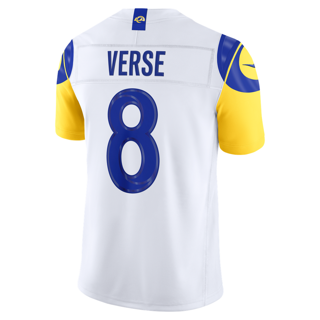 Jared Verse Los Angeles Rams Nike Vapor F.U.S.E. Stitched Limited Jersey - White Official NFL Team Apparel Football Fan Gear