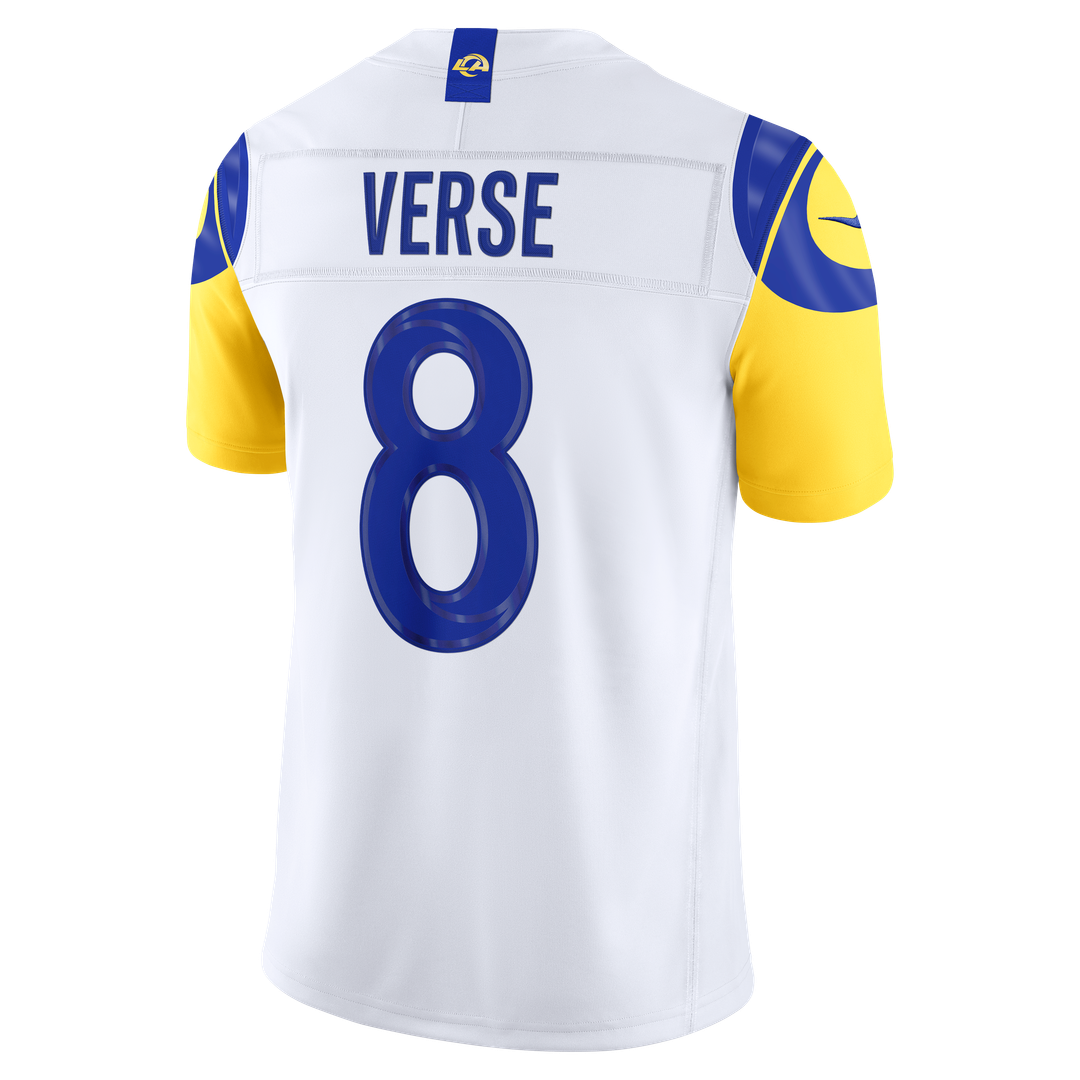 Jared Verse Los Angeles Rams Nike Vapor F.U.S.E. Stitched Limited Jersey - White Official NFL Team Apparel Football Fan Gear