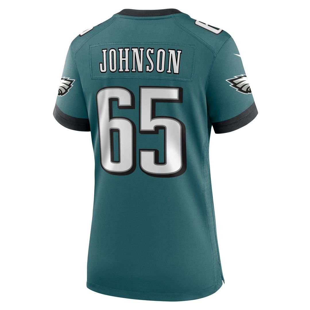 Lane Johnson Philadelphia Eagles Nike Women's Team Game Jersey - Midnight Green Official NFL Team Apparel Football Fan Gear