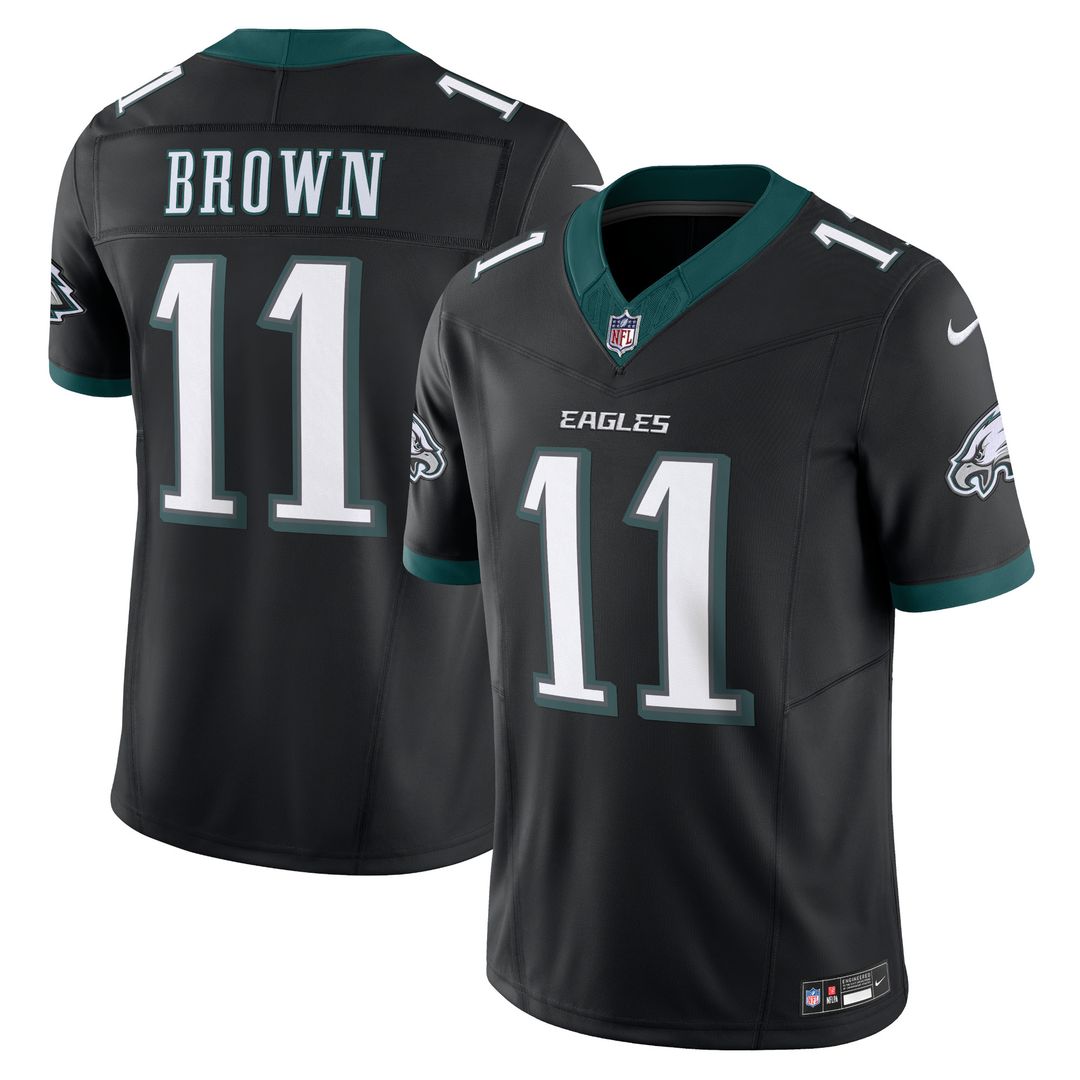 A.J. Brown Philadelphia Eagles Nike Alternate Vapor F.U.S.E. Limited Jersey - Black Official NFL Team Apparel Football Fan Gear