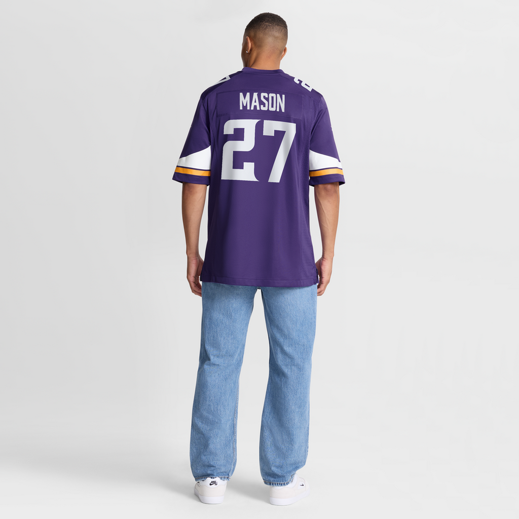 Jordan Mason Minnesota Vikings Nike Team Game Jersey - Purple Official NFL Team Apparel Football Fan Gear