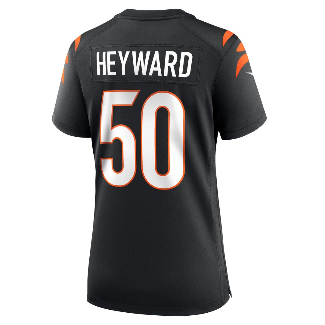 Shaka Heyward Cincinnati Bengals Nike Women's Team Game Jersey - Black Official NFL Team Apparel Football Fan Gear