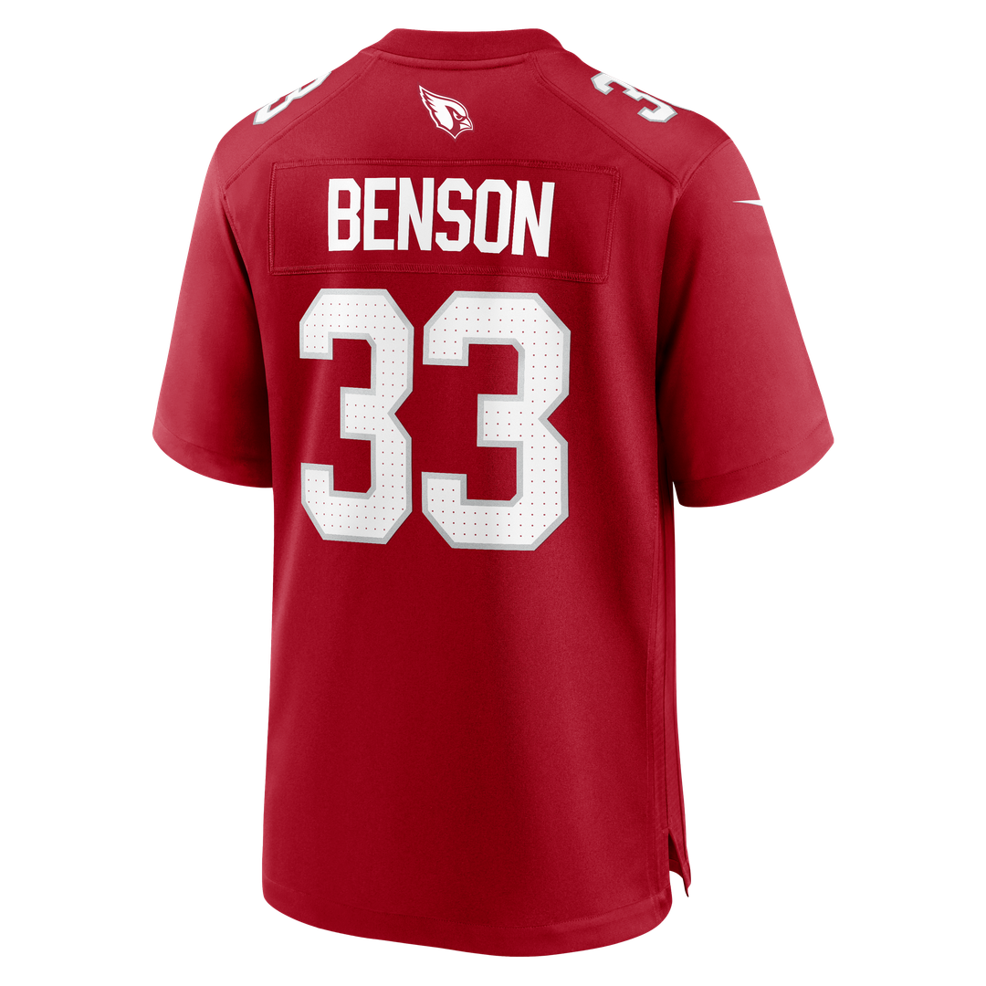Trey Benson Arizona Cardinals Nike Team Game Jersey - Cardinal Official NFL Team Apparel Football Fan Gear