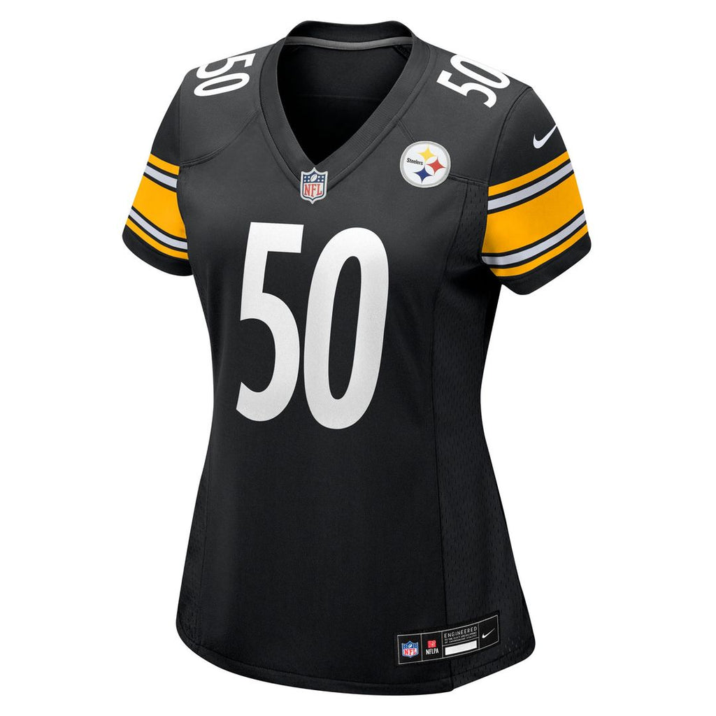Malik Harrison Pittsburgh Steelers Nike Women's Team Game Jersey - Black Official NFL Team Apparel Football Fan Gear