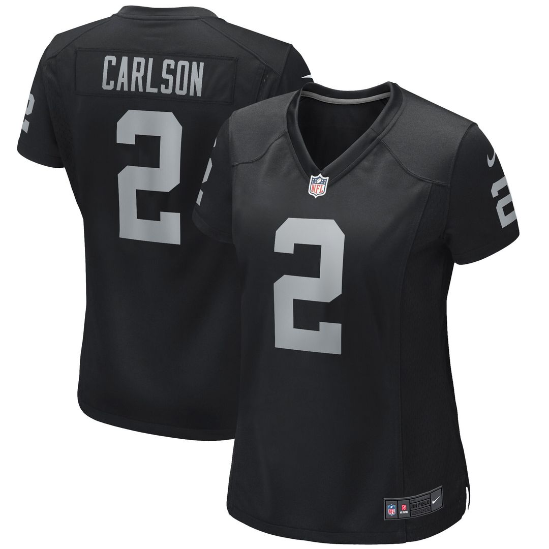 Daniel Carlson Las Vegas Raiders Nike Women's Player Game Jersey - Black Official NFL Team Apparel Football Fan Gear
