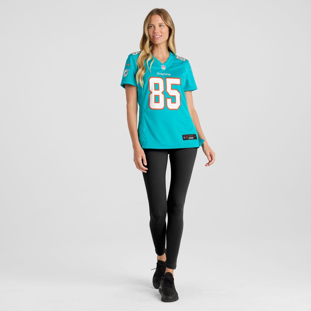 River Cracraft Miami Dolphins Nike Women's Game Player Jersey - Aqua Official NFL Team Apparel Football Fan Gear