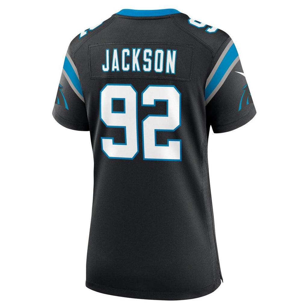 Cam Jackson Carolina Panthers Nike Women's Team Game Jersey - Black Official NFL Team Apparel Football Fan Gear